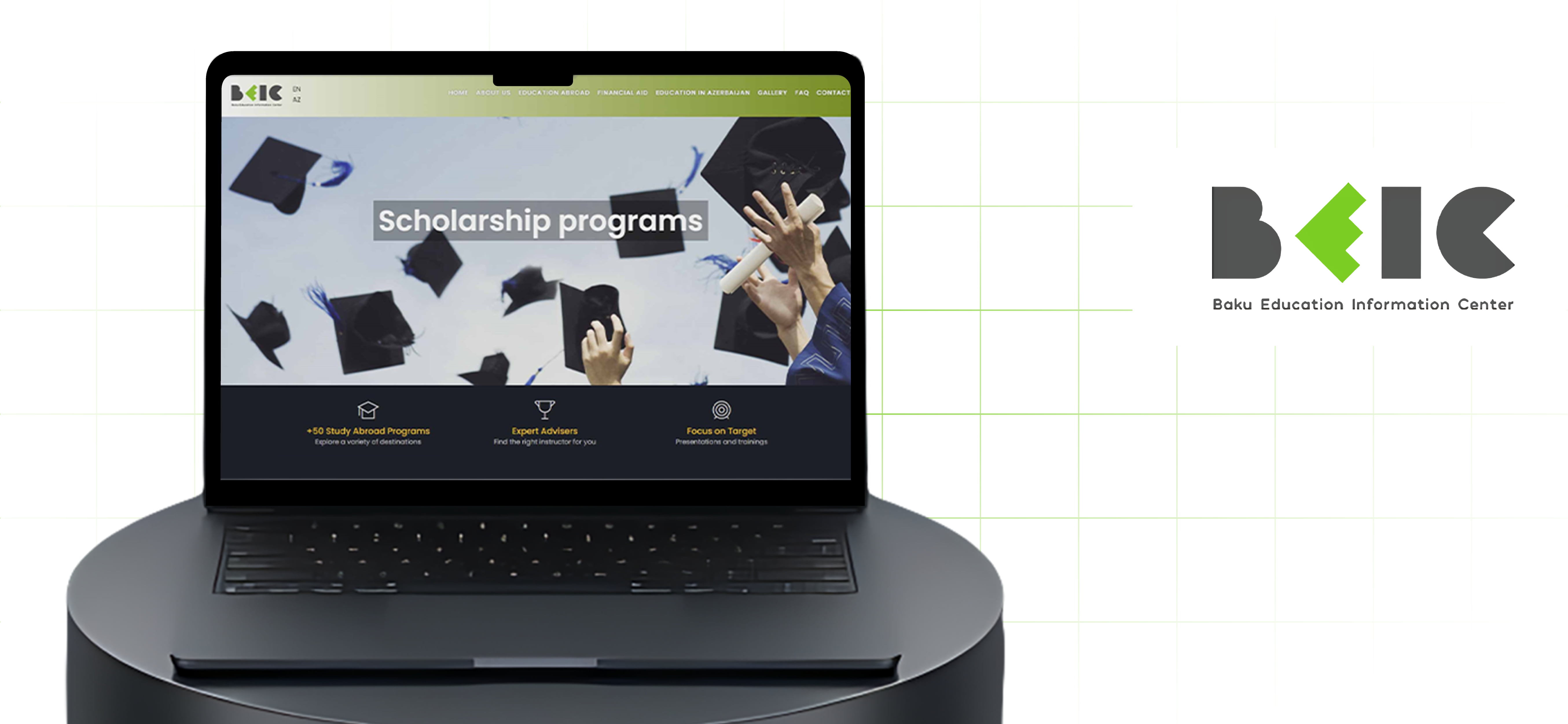 Baku Education Information Center üçün Korporativ Veb Saytın Hazırlanması