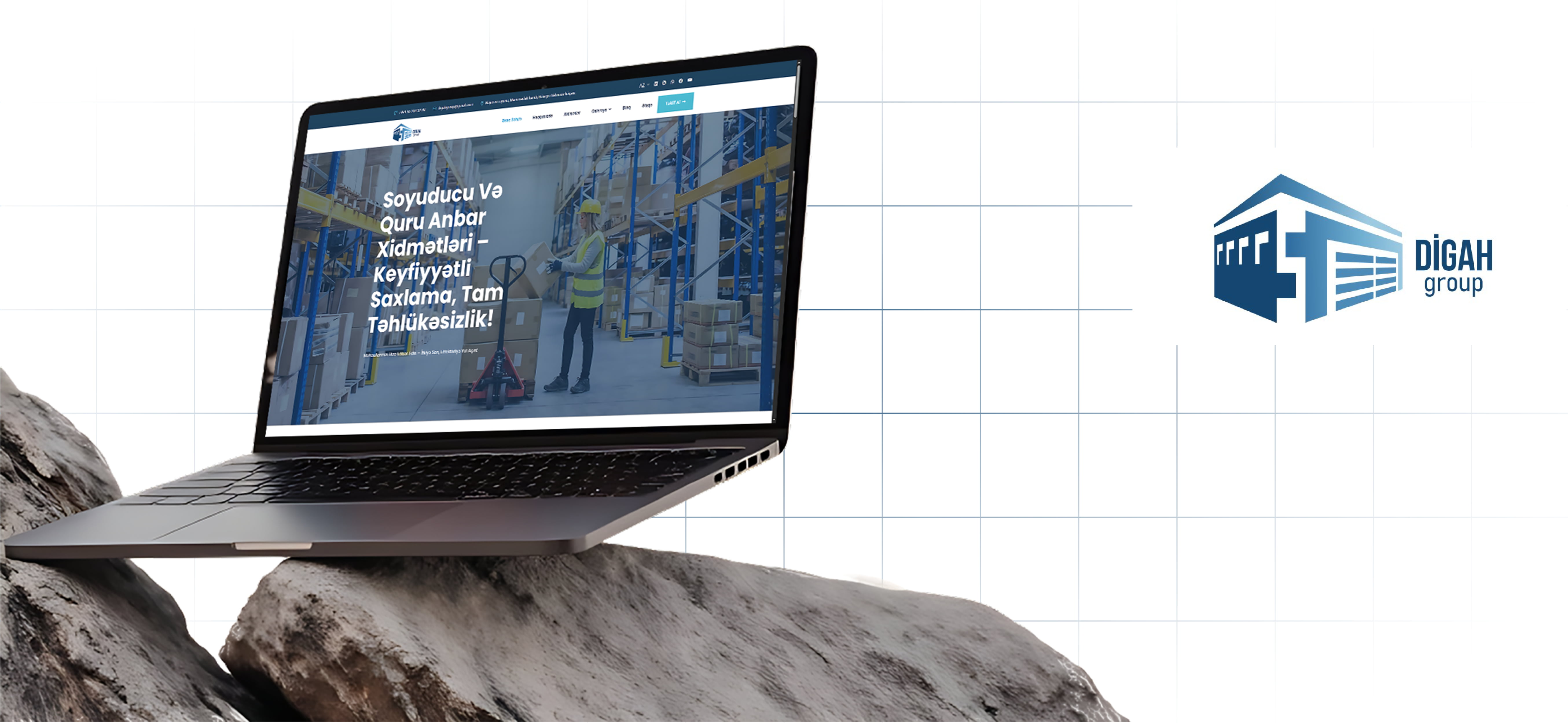 Digahqrup üçün Korporativ Veb Saytın Hazırlanması