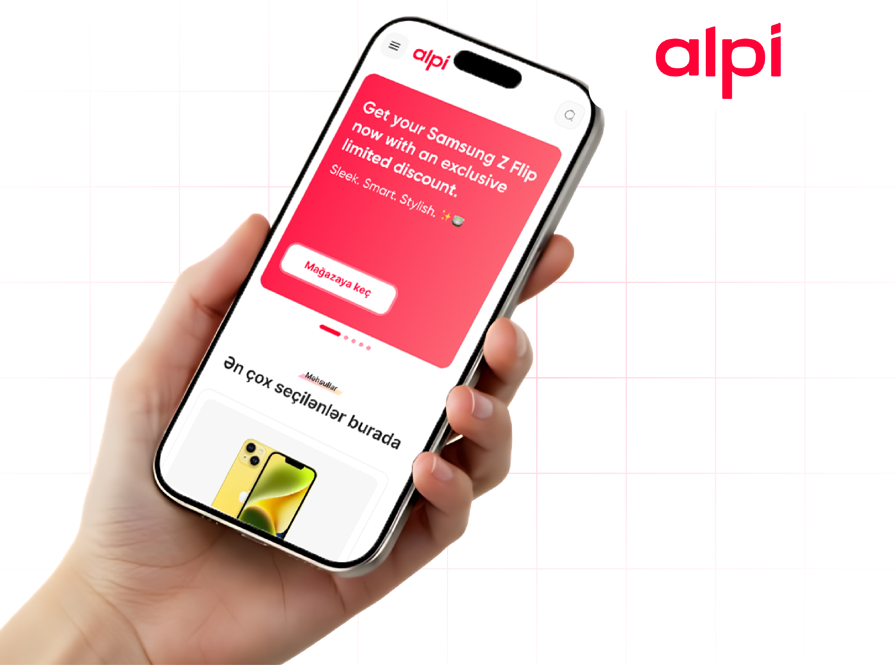Alpimobile.az — Alpi Agency üçün hazırlanmış onlayn satış platforması