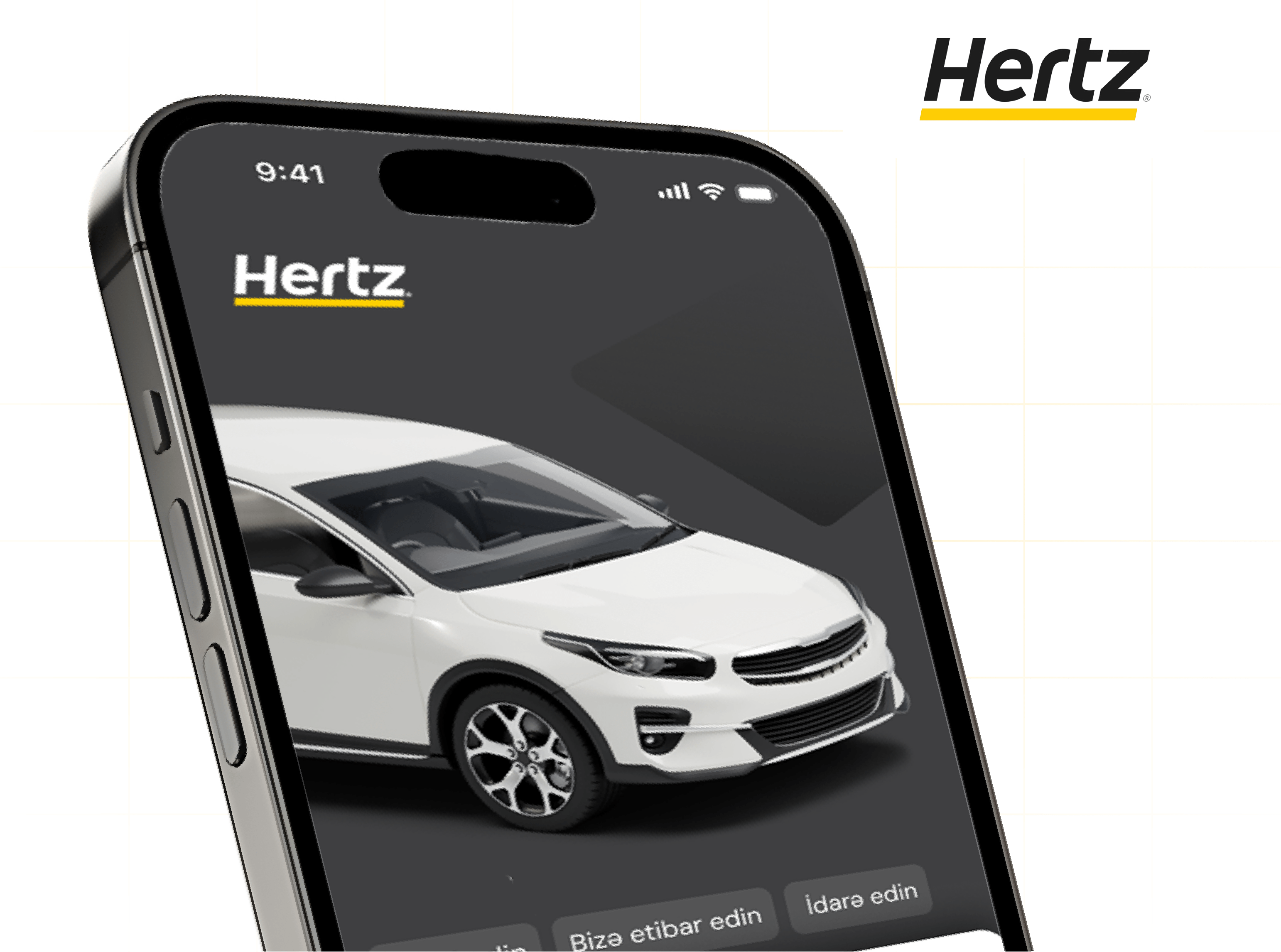Hertz Azərbaycan üçün Mobil Tətbiqin Hazırlanması