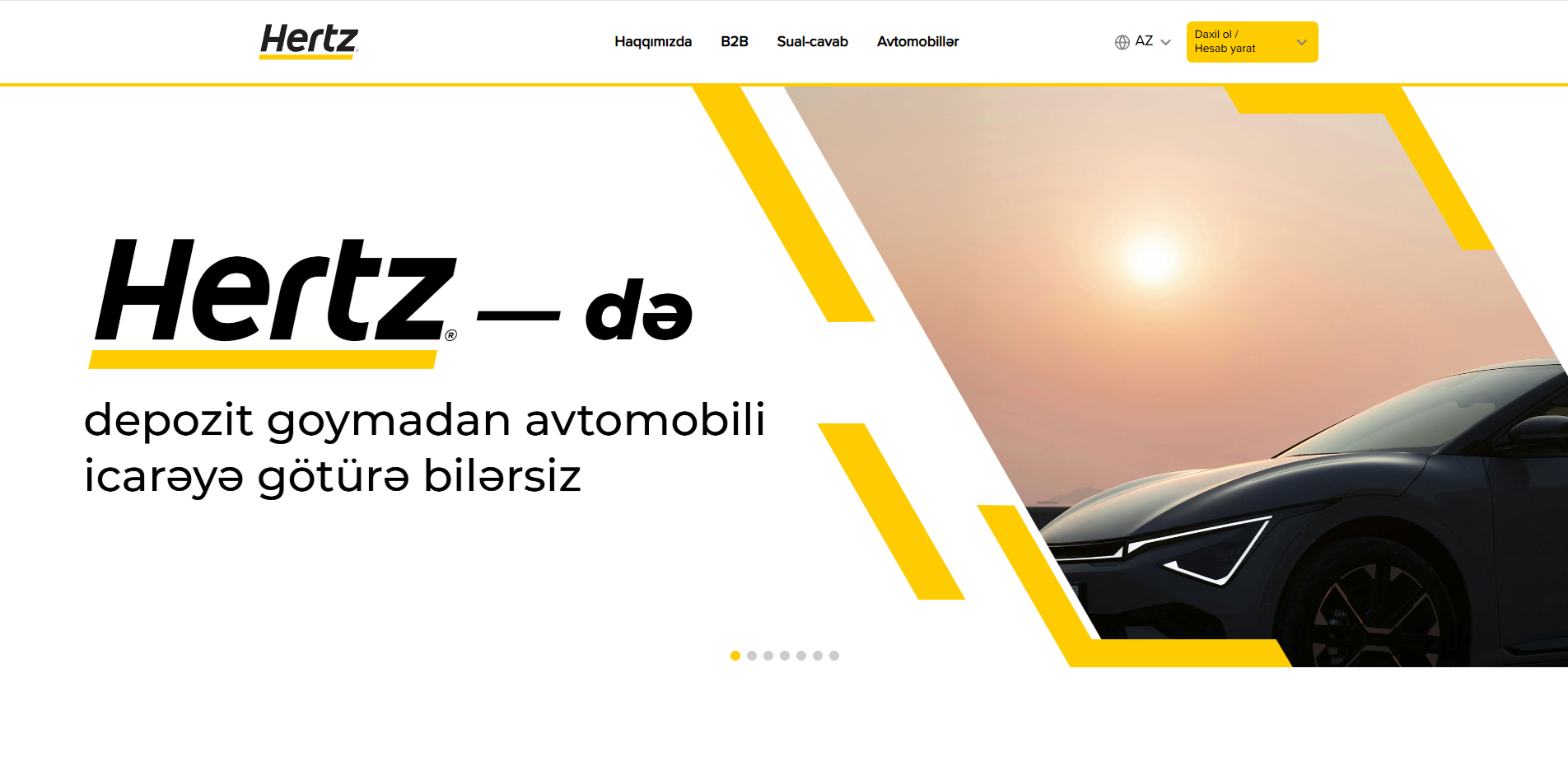 Hertz Azerbaijan — Updated design and new features (hertz.org.az)