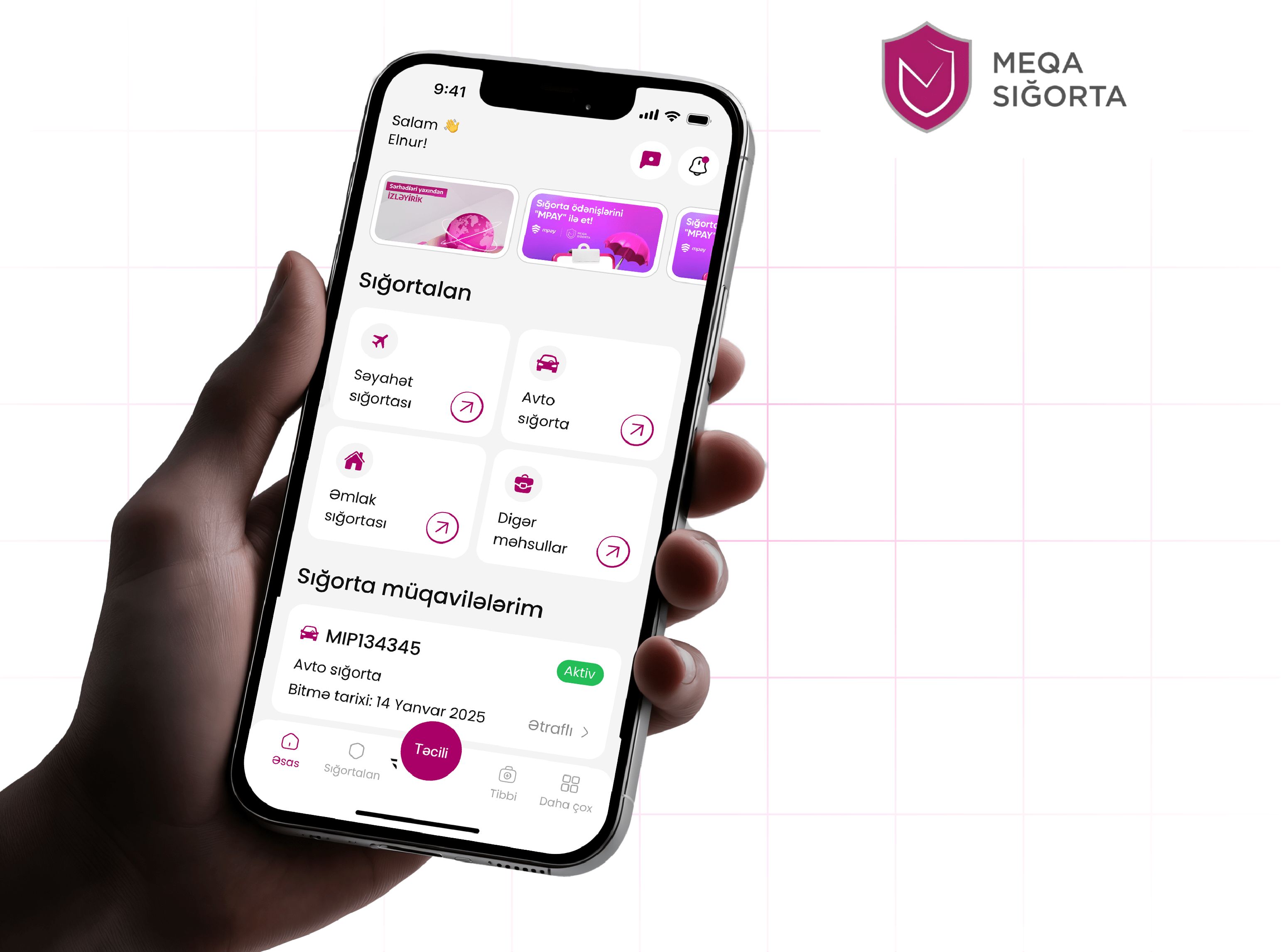 Meqa Sığorta üçün iOS və Android Mobil Tətbiqinin Hazırlanması