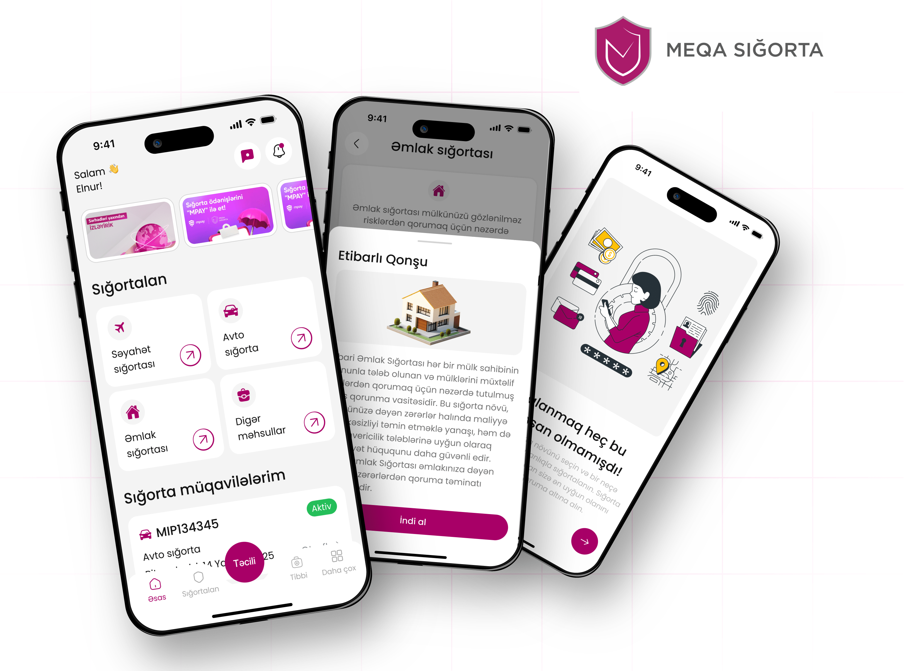 Разработка мобильного приложения для Meqa Sığorta (iOS и Android)